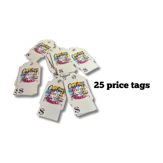 25 Custom Price Tags