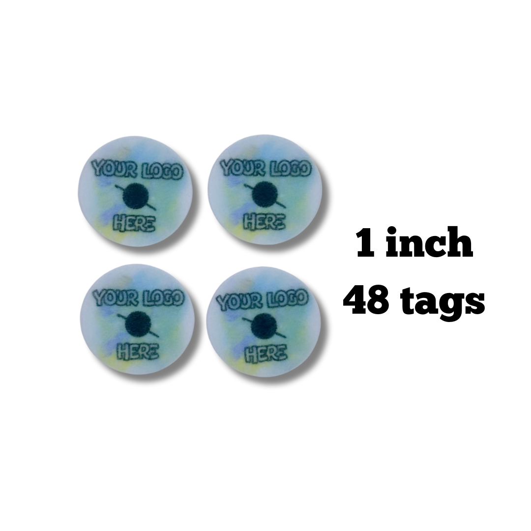 48 Round Custom Tags