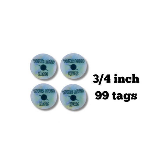 3/4 inch tags (99 tags)