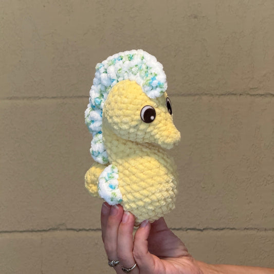 Seahorse Yellow and White