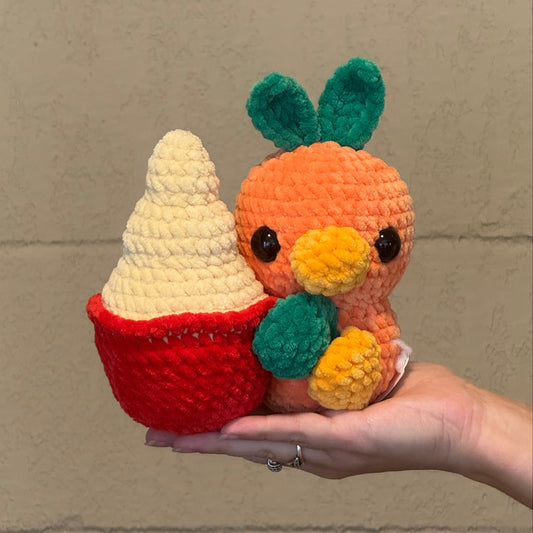 Bird with Pineapple Ice Cream