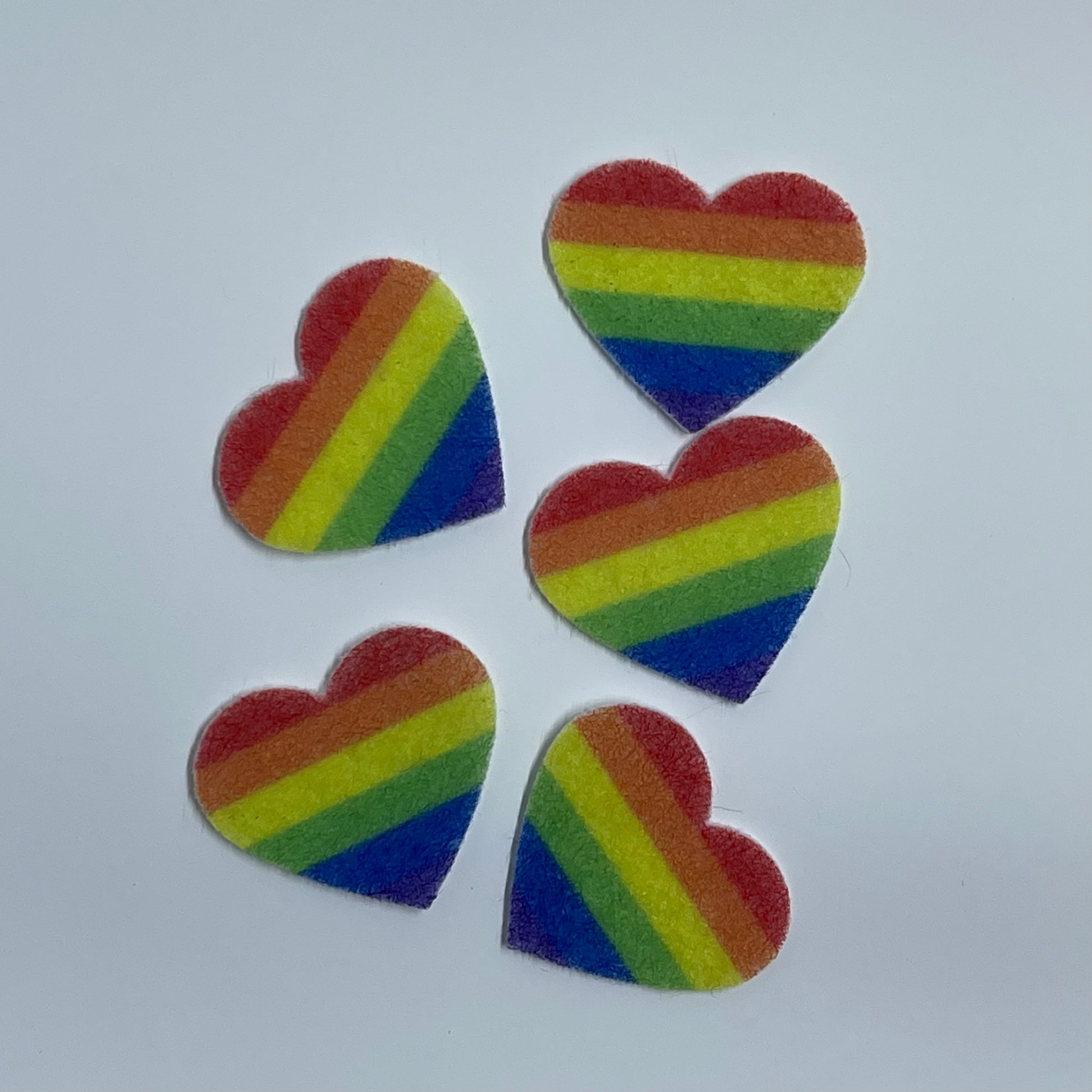 Rainbow Hearts Valentine Baby Badge Reel – FleetMade